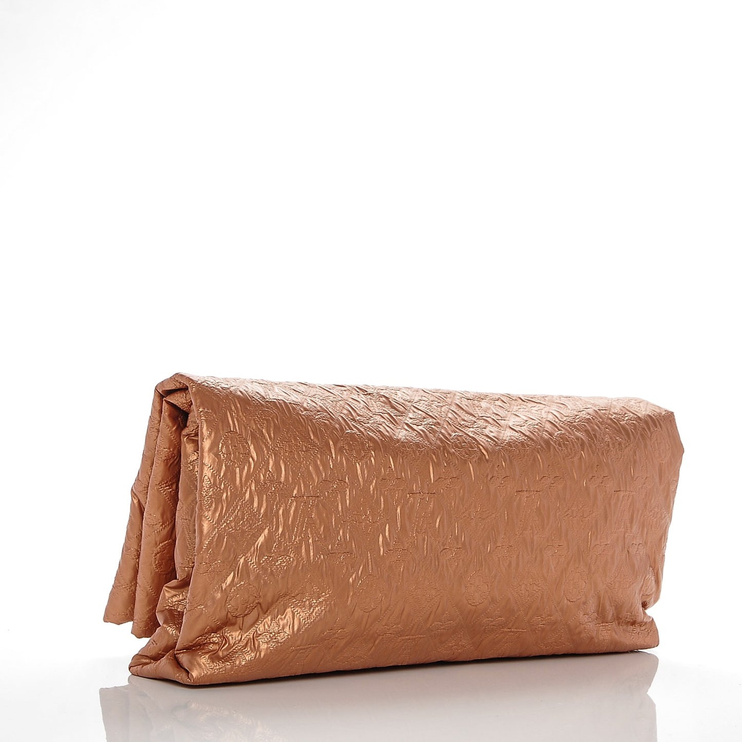 Jacquard Quilted Monogram Limelight Clutch GM Rose Gold