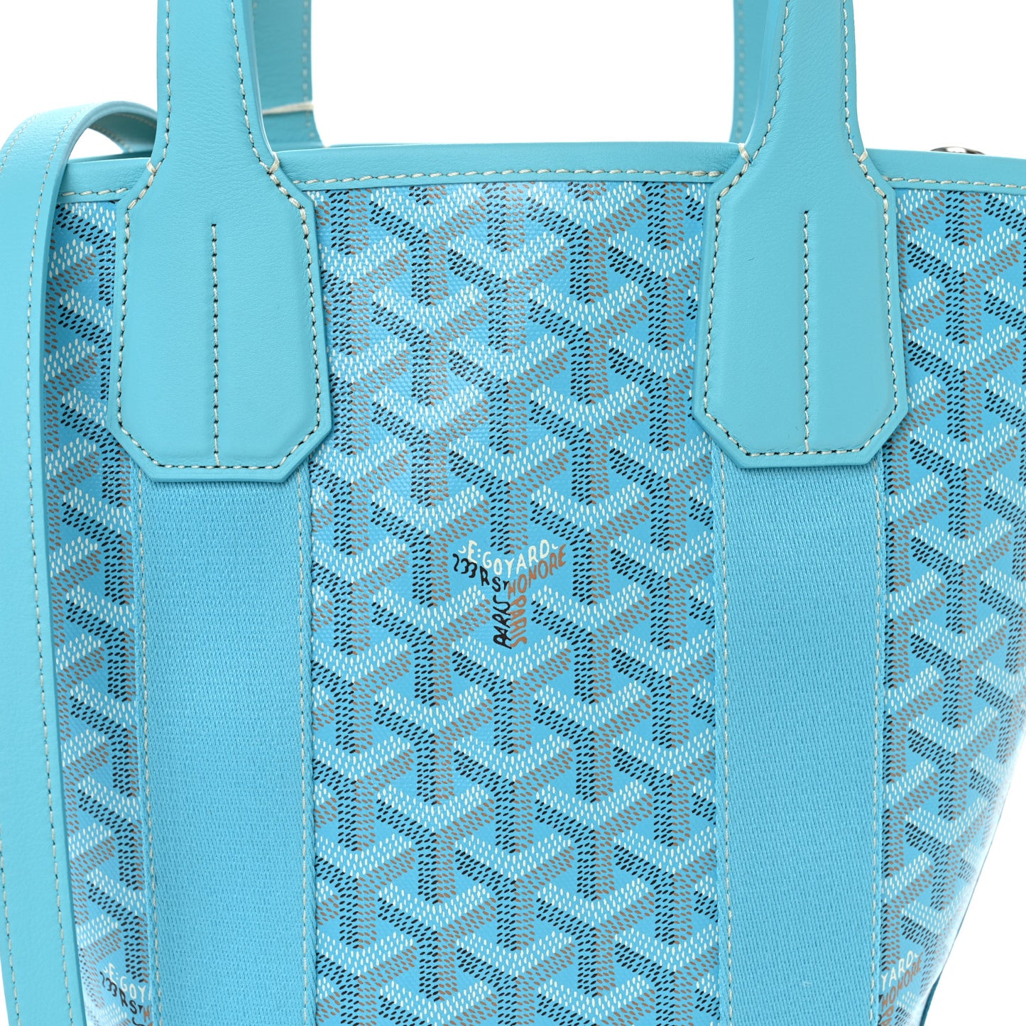 Goyardine Belharra PM Bleu Turquoise