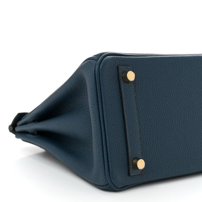 Hermes Togo Birkin 25 Bleu de Prusse 9 of 12
