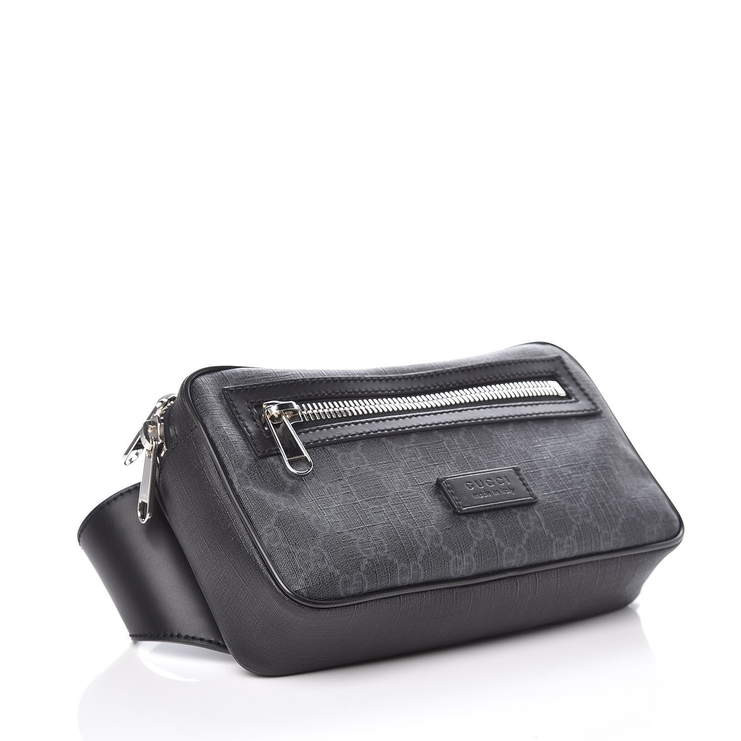 Gucci Soft GG Supreme Monogram Web Belt Bag Black Grey 4 of 9