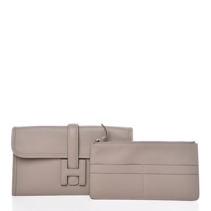 Hermes Swift Jige Duo Clutch Gris Asphalte 3 of 11