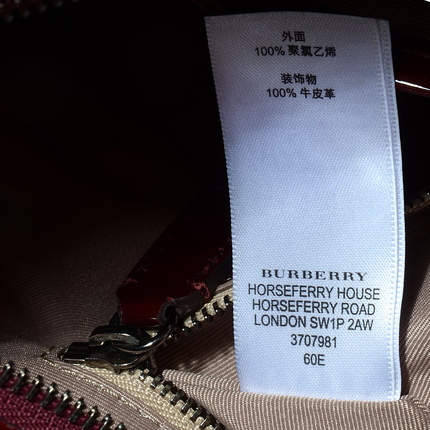 Patent Trim Supernova Check Ashmore Tote Red