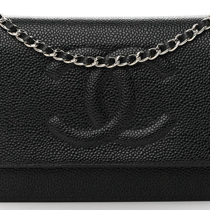 Chanel Caviar Timeless CC Wallet on Chain WOC Black 15 of 17