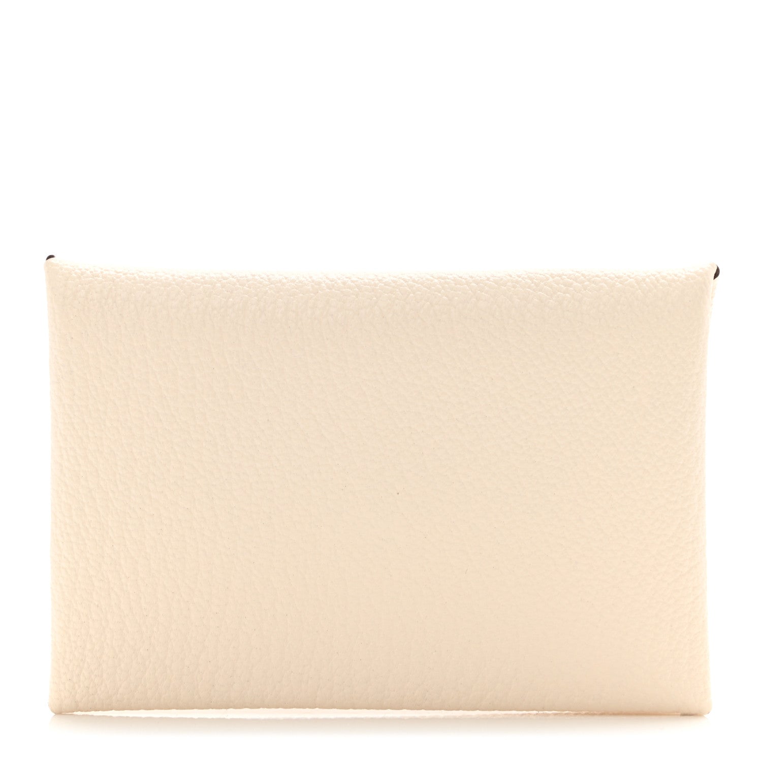 Hermes Chevre Mysore Verso Calvi Card Case Nata Biscuit 1 of 7