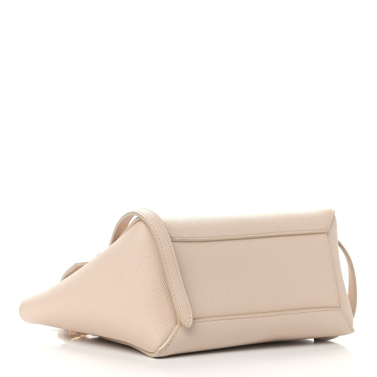 Grained Calfskin Nano Belt Bag Powder