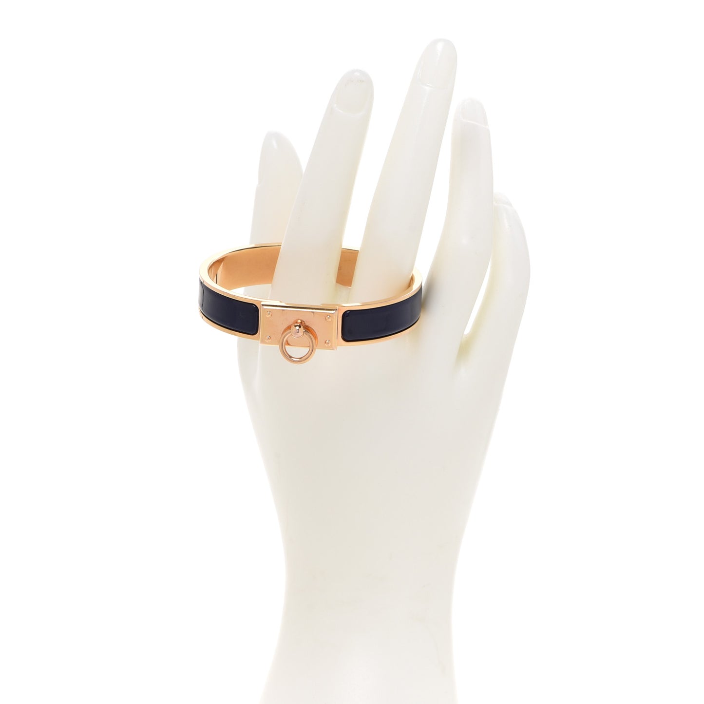 Enamel Clic Anneau Bracelet PM Bleu Indigo