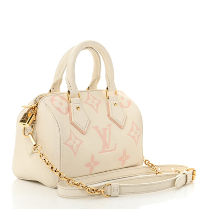 Louis Vuitton Empreinte Monogram Giant Speedy Bandouliere 20 Latte Chamallow 3 of 11