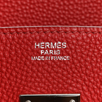 Hermes Togo Birkin 30 Rouge Garance 6 of 14
