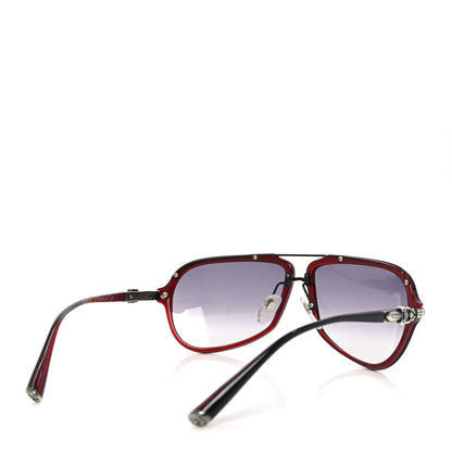 Chrome Hearts Straight Up Aviator Sunglasses Red 4 of 7