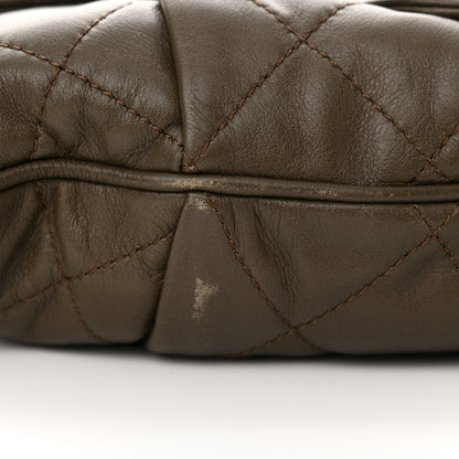 Chanel Calfskin Coco Pleats Messenger Flap Beige Taupe 11 of 12