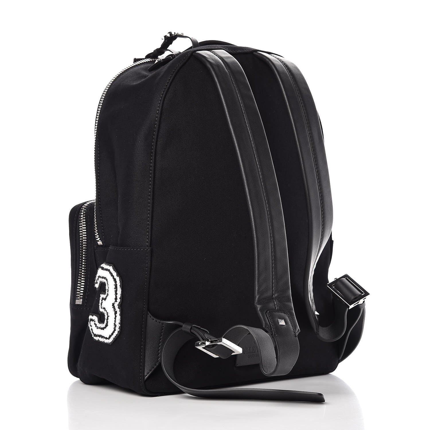 Valentino Garavani Canvas Logo Backpack Black 3 of 8