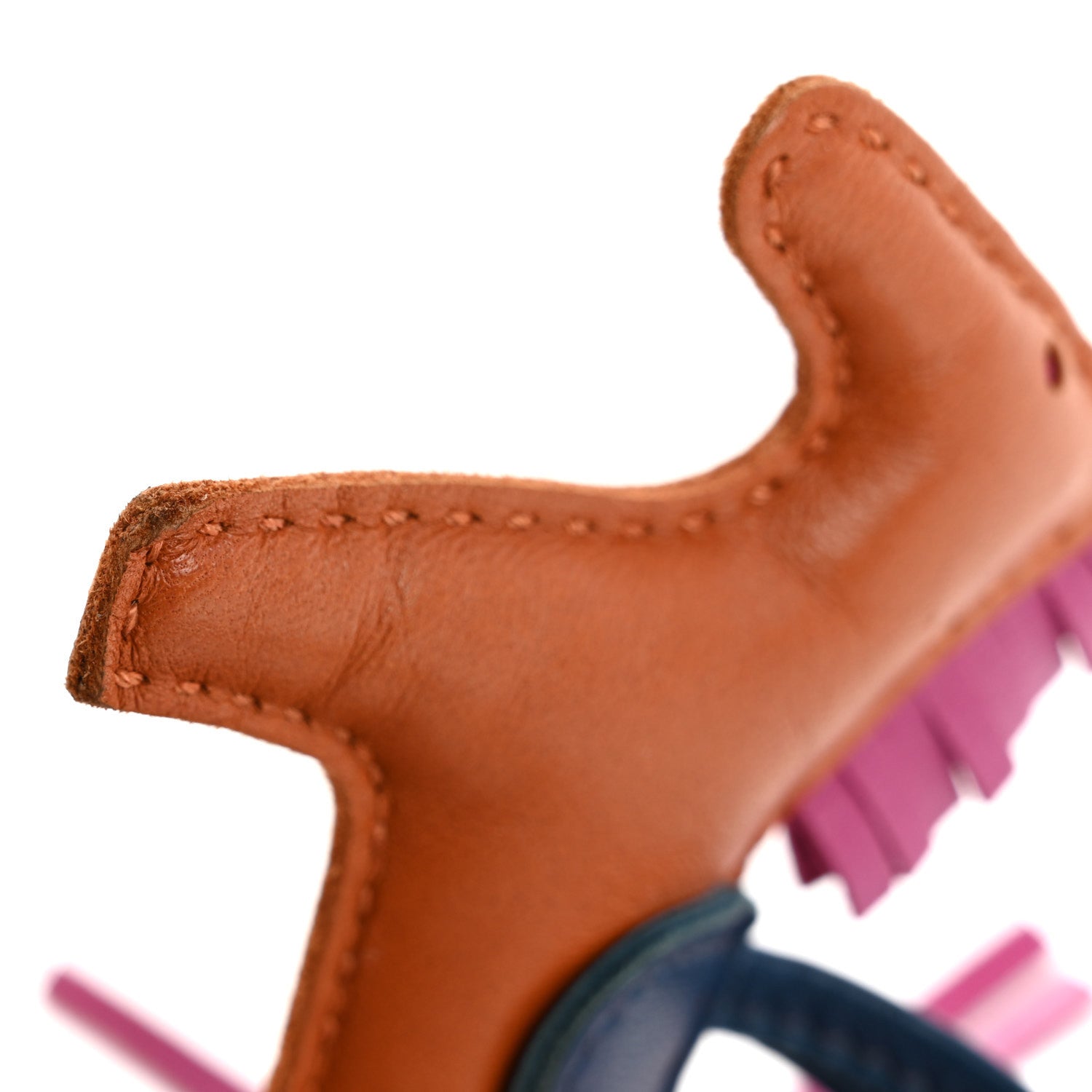 Hermes Milo Lambskin Grigri Rodeo Horse Bag Charm PM Pain D'Epice Rose Pourpre Bleu De Malte 4 of 5
