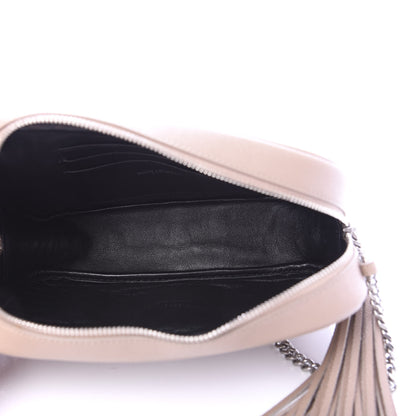 Saint Laurent Grain De Poudre Matelasse Monogram Mini Lou Camera Bag Pale Blush 5 of 9