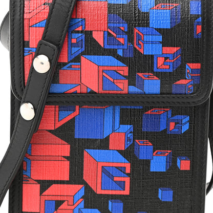 Gucci Canvas Mini Crossbody Bag Black Multicolor 8 of 10