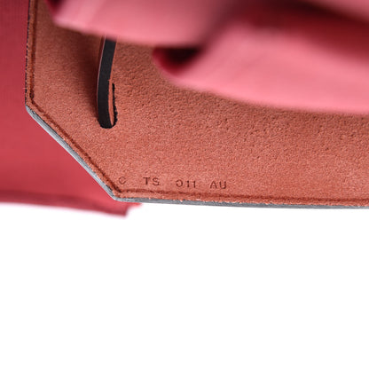 Hermes Vache Hunter Toile Herbag Zip 31 PM Rouge Grenat Rouge H 10 of 12