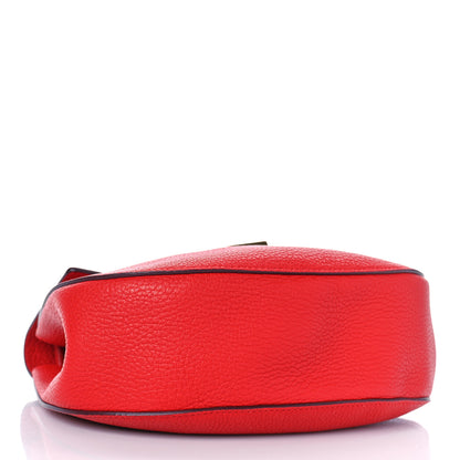 Chloe Grained Lambskin Mini Drew Shoulder Bag Plaid Red 4 of 8