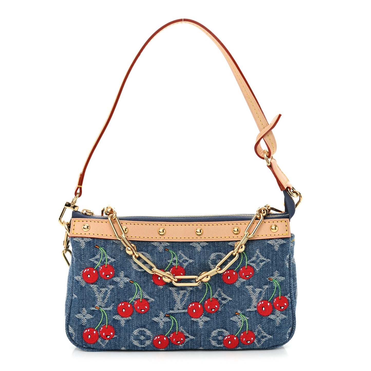 LV X TM Monogram Denim Cerises Pochette Accessories