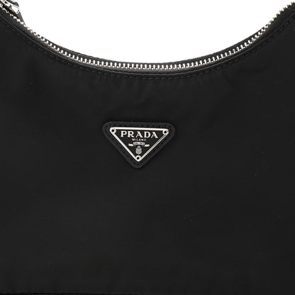 Prada Tessuto Nylon Saffiano Mini Re-Edition 2005 Bag Black 7 of 9