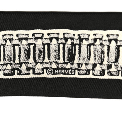 Hermes Silk Le Tresor De Medor Twilly Black White 2 of 5