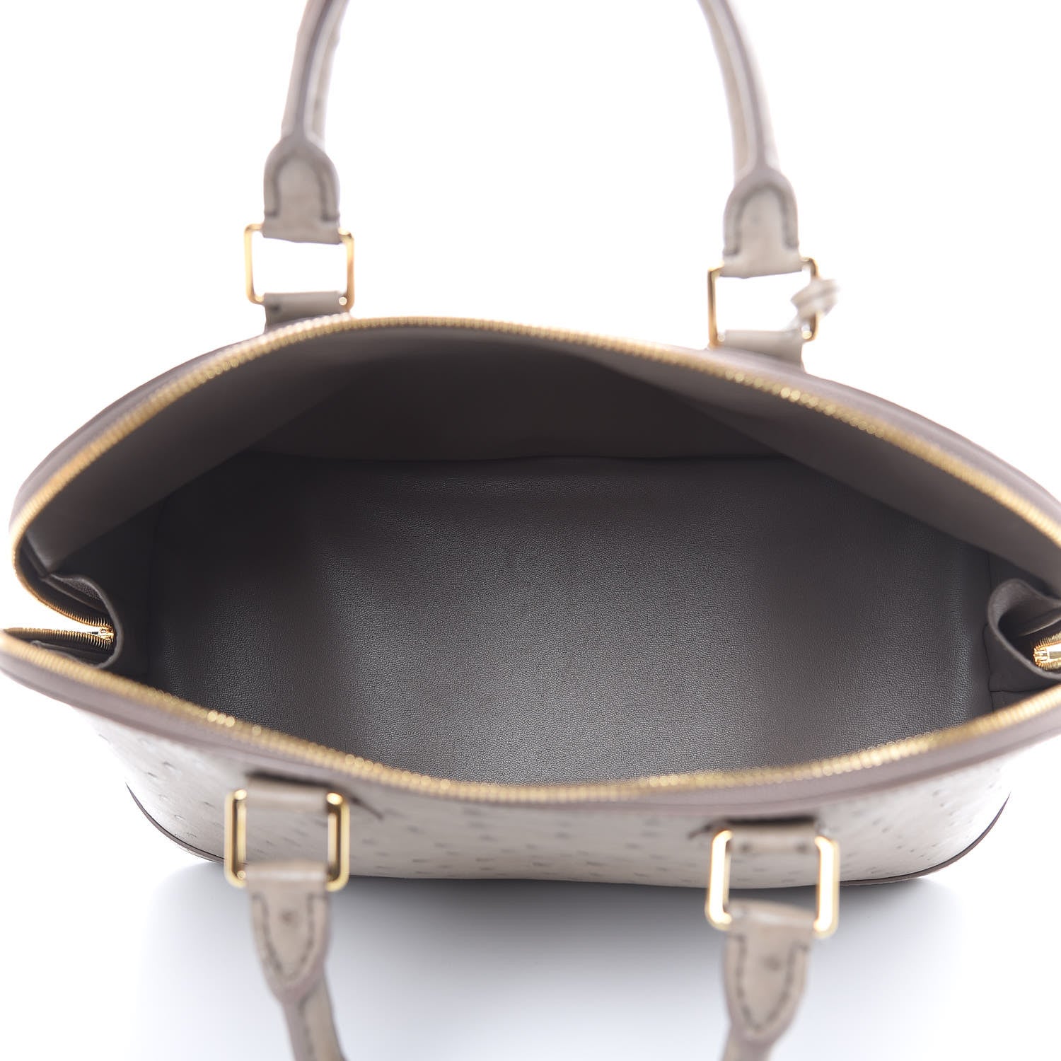 Louis Vuitton Ostrich Alma PM Gris 5 of 13
