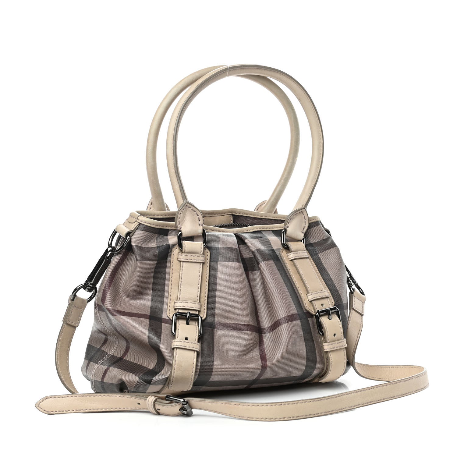 Burberry Smoked Check Small Northfield Tote Trench 3 of 9