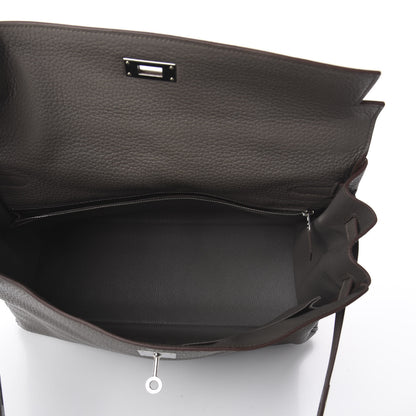 Hermes Taurillon Clemence Kelly Retourne 35 Etain 6 of 9