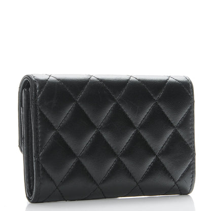 Chanel Lambskin Quilted Flap Card Holder Black 3 of 9