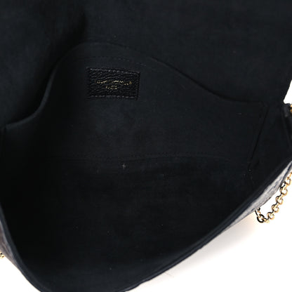 Louis Vuitton Empreinte Pochette Felicie Chain Wallet Black 6 of 11
