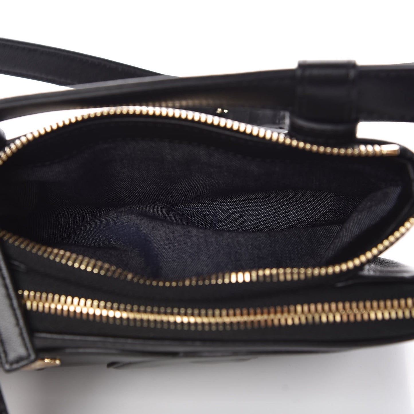 Lambskin CC Mania Waist Belt Bag Black