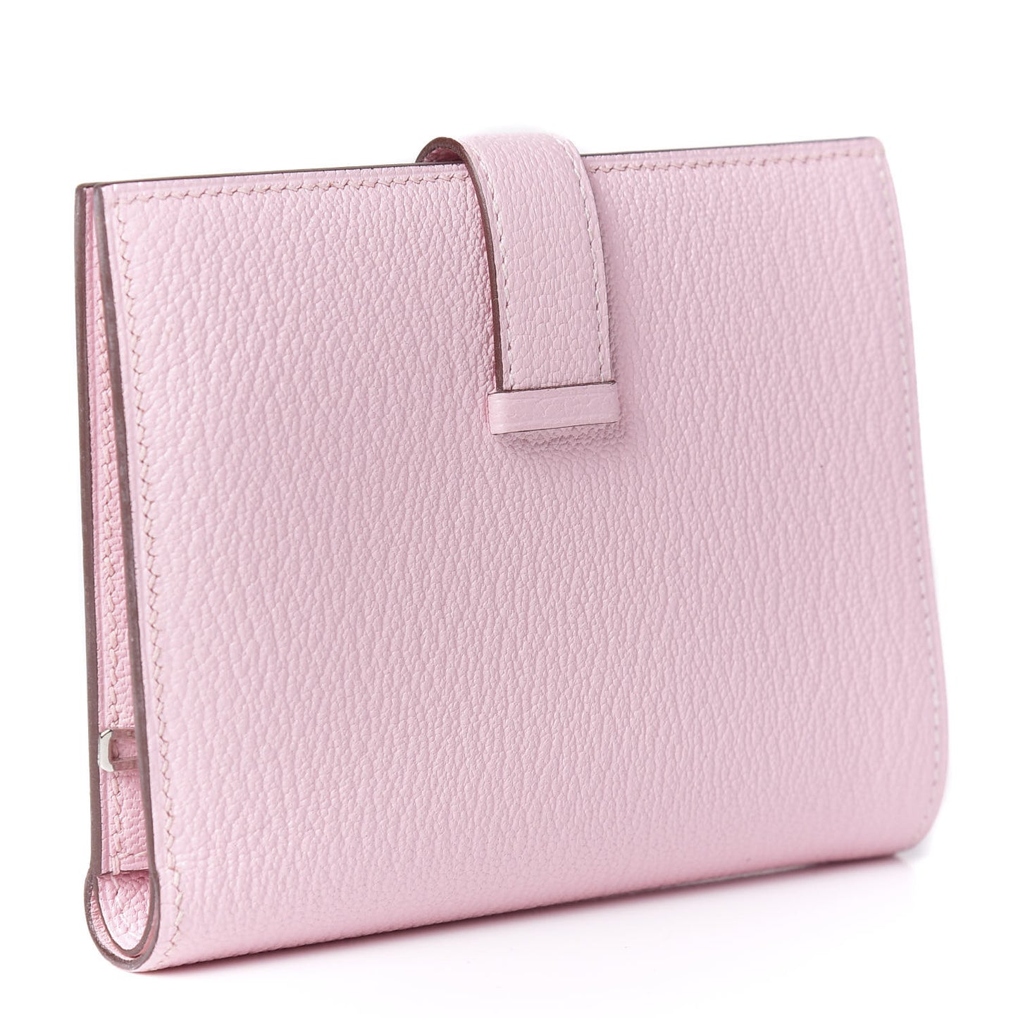 Chevre Mysore Bearn Compact Wallet Rose Sakura