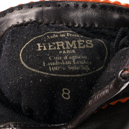 Hermes Lambskin Gloves 8 Brown 3 of 6