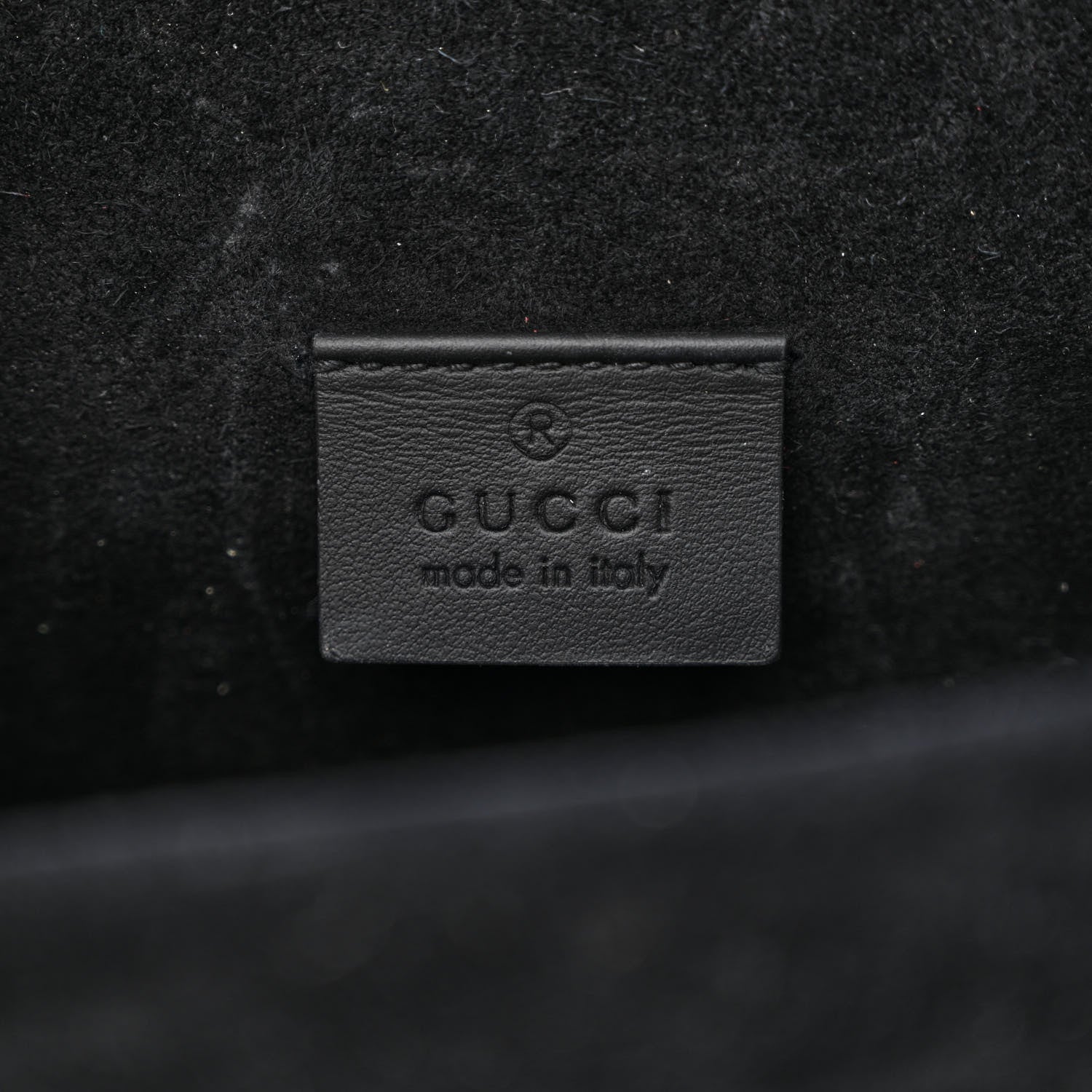 Gucci GG Supreme Monogram Suede Crystal Small Dionysus Shoulder Bag Beige Ebony Black 6 of 12
