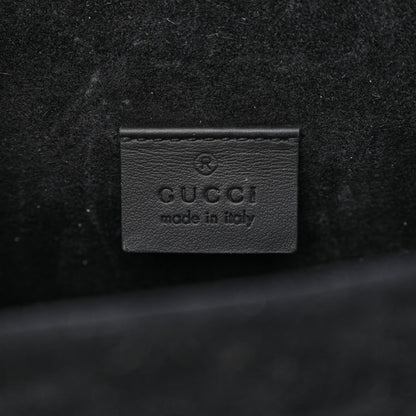 Gucci GG Supreme Monogram Suede Crystal Small Dionysus Shoulder Bag Beige Ebony Black 6 of 12