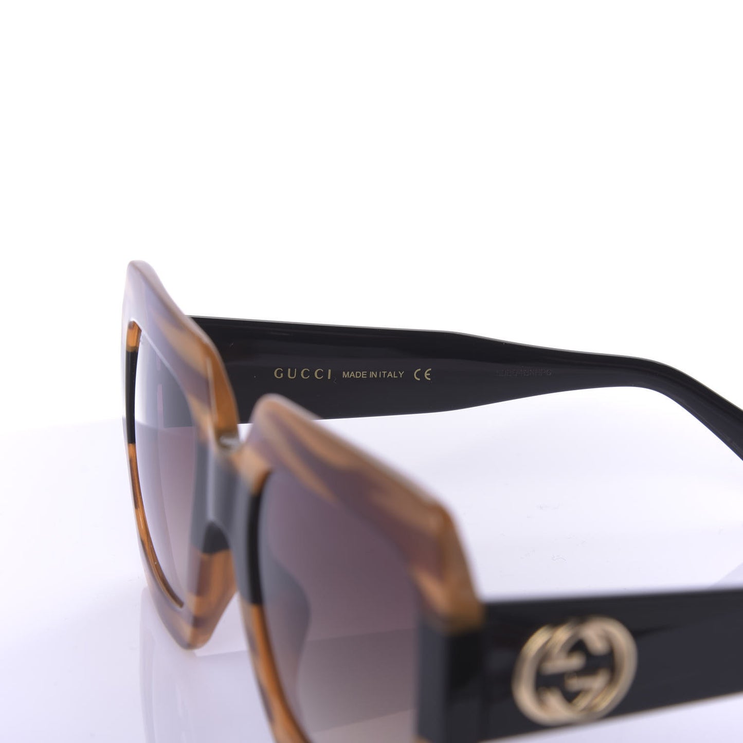 Square Frame GG0178S Sunglasses Havana
