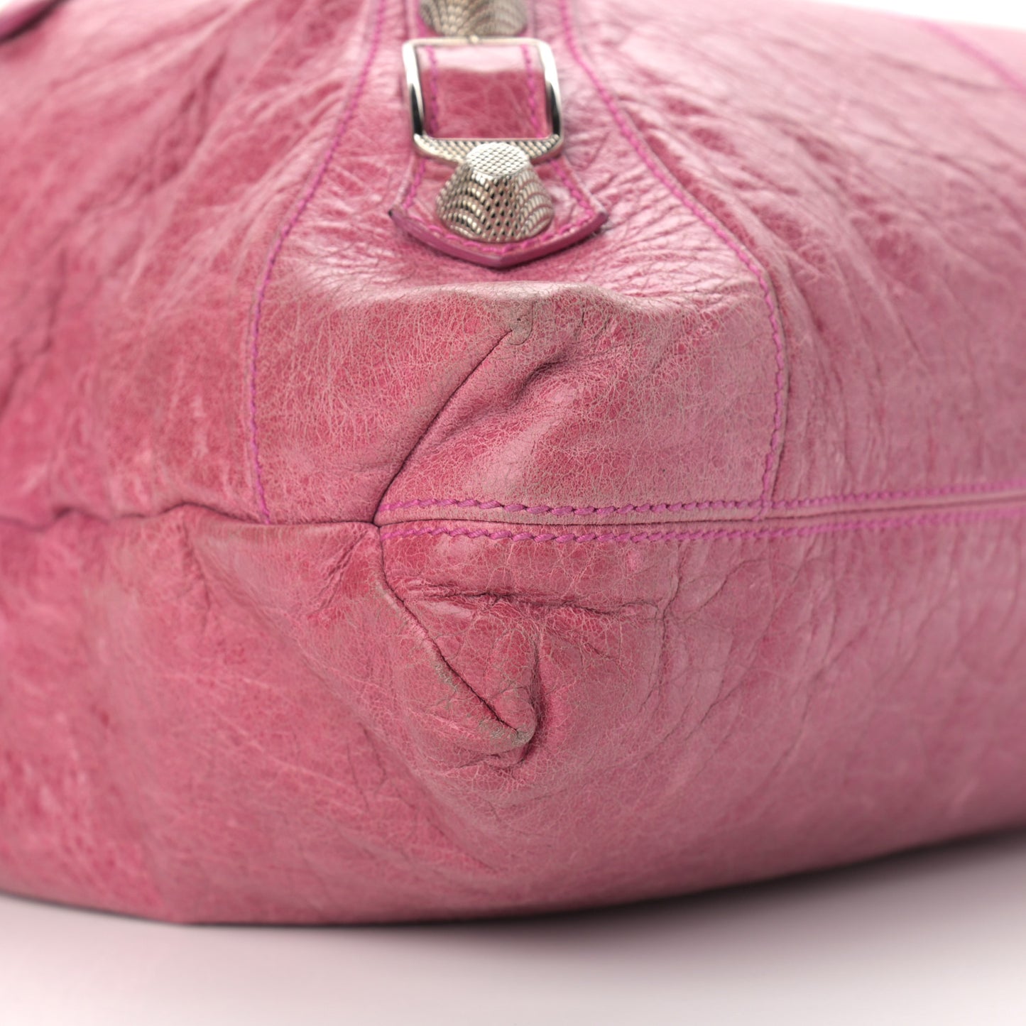 Agneau Giant 21 Silver Hardware Brief Magenta