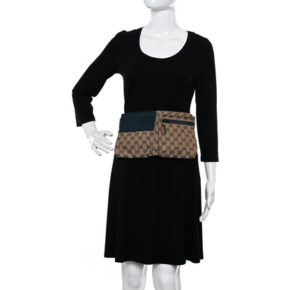 Gucci Monogram Web Belt Bag Navy 2 of 11