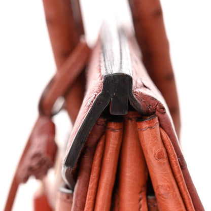 Hermes Ostrich Ghillies Birkin 30 Brique Rouge H 14 of 17