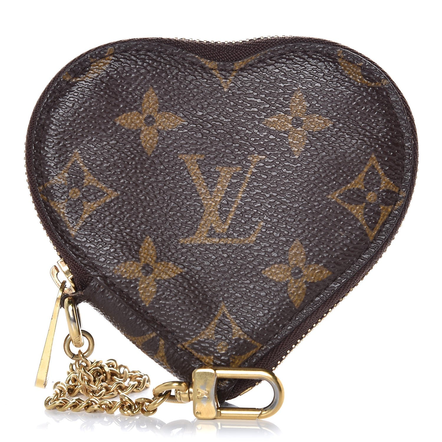 Louis Vuitton Monogram Leopard Coeur Heart Coin Purse Blanc Corail 1 of 8