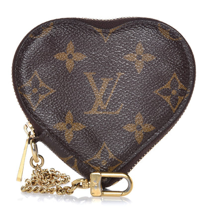 Louis Vuitton Monogram Leopard Coeur Heart Coin Purse Blanc Corail 1 of 8