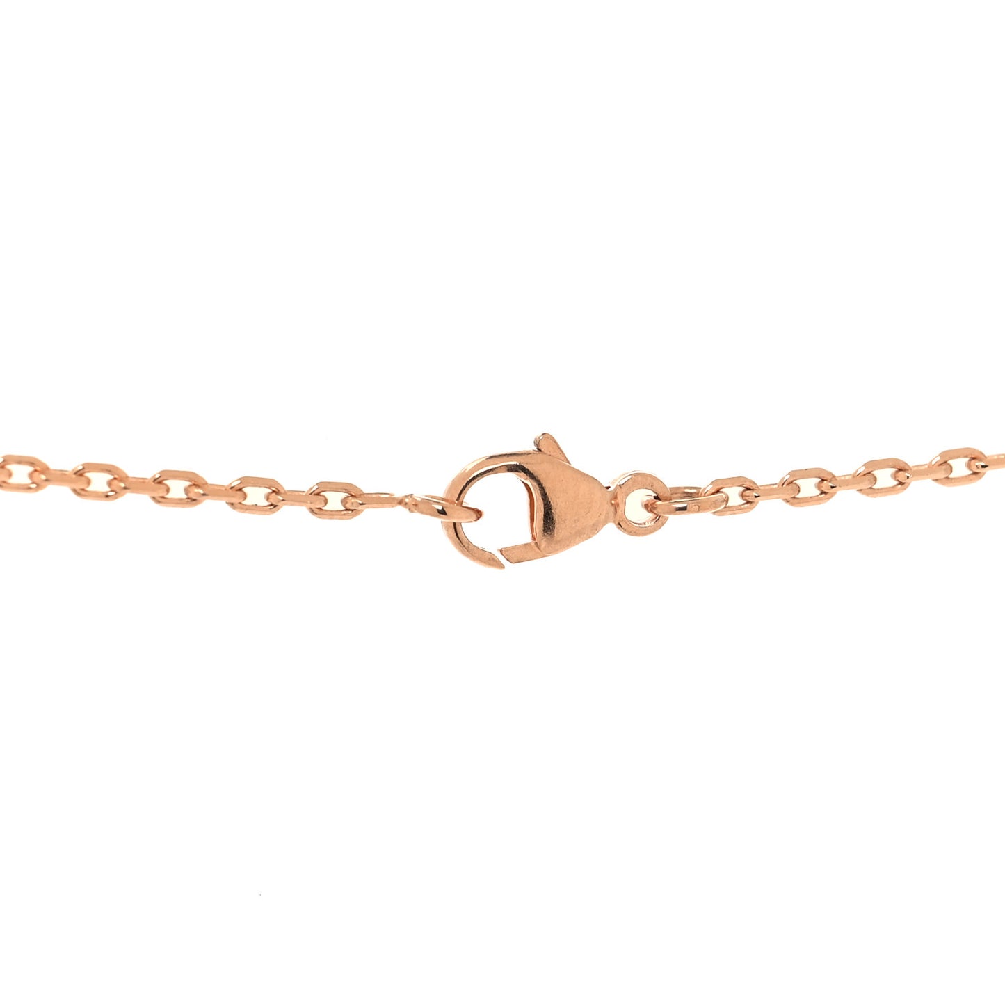 Lacquered Rose Gold Mini Pop H Pendant Necklace Bleu Zephyr