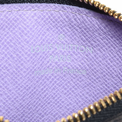 Louis Vuitton Monogram Multicolor Key Pouch Black Violet 6 of 7