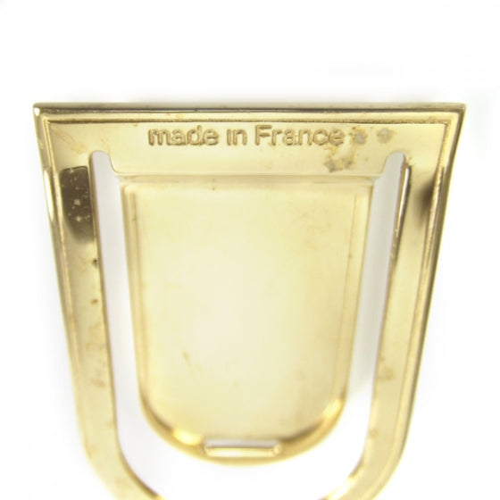 Brass Porte Adresse Bill Clip Dore
