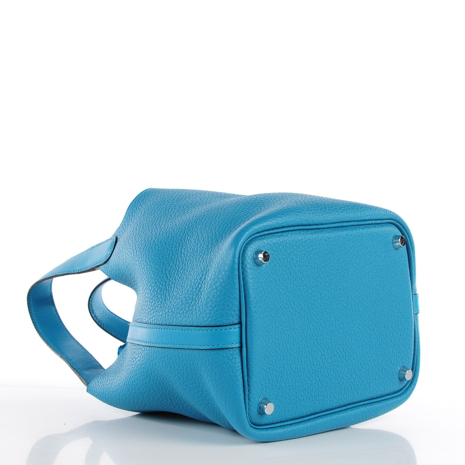 Hermes Taurillon Clemence Picotin Lock 18 PM Turquoise 4 of 9