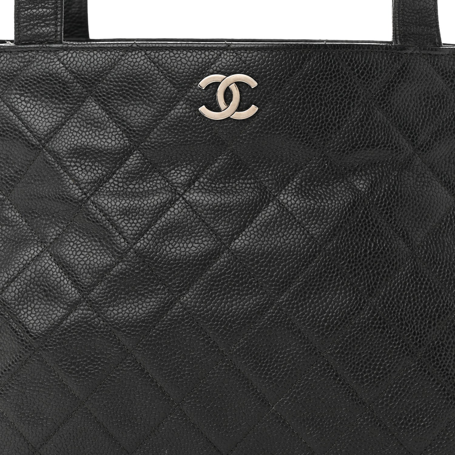 Chanel Caviar Quilted CC Shoulder Bag Black 9 of 15