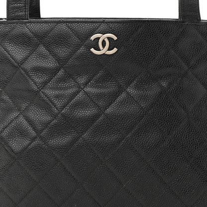 Chanel Caviar Quilted CC Shoulder Bag Black 9 of 15