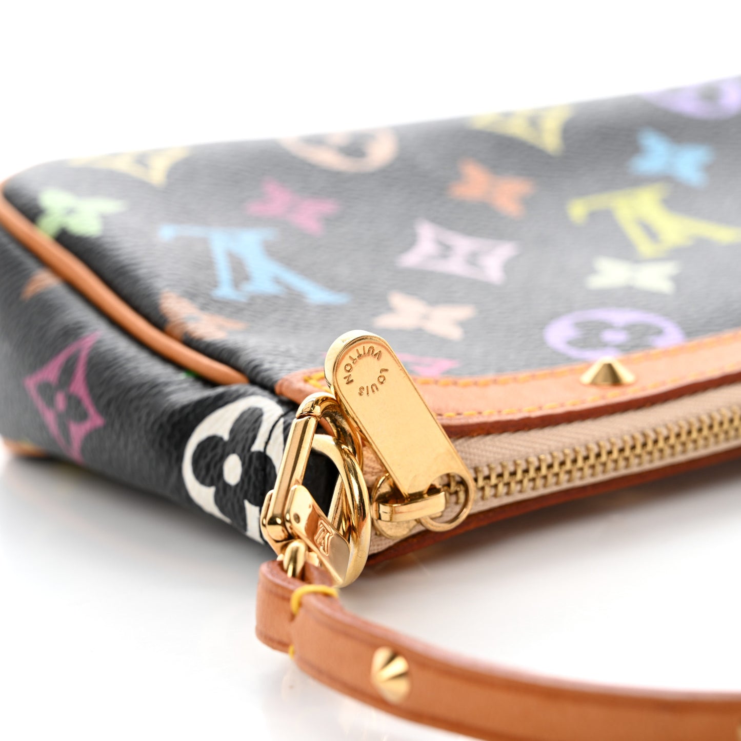 Monogram Multicolor Pochette Accessories Black