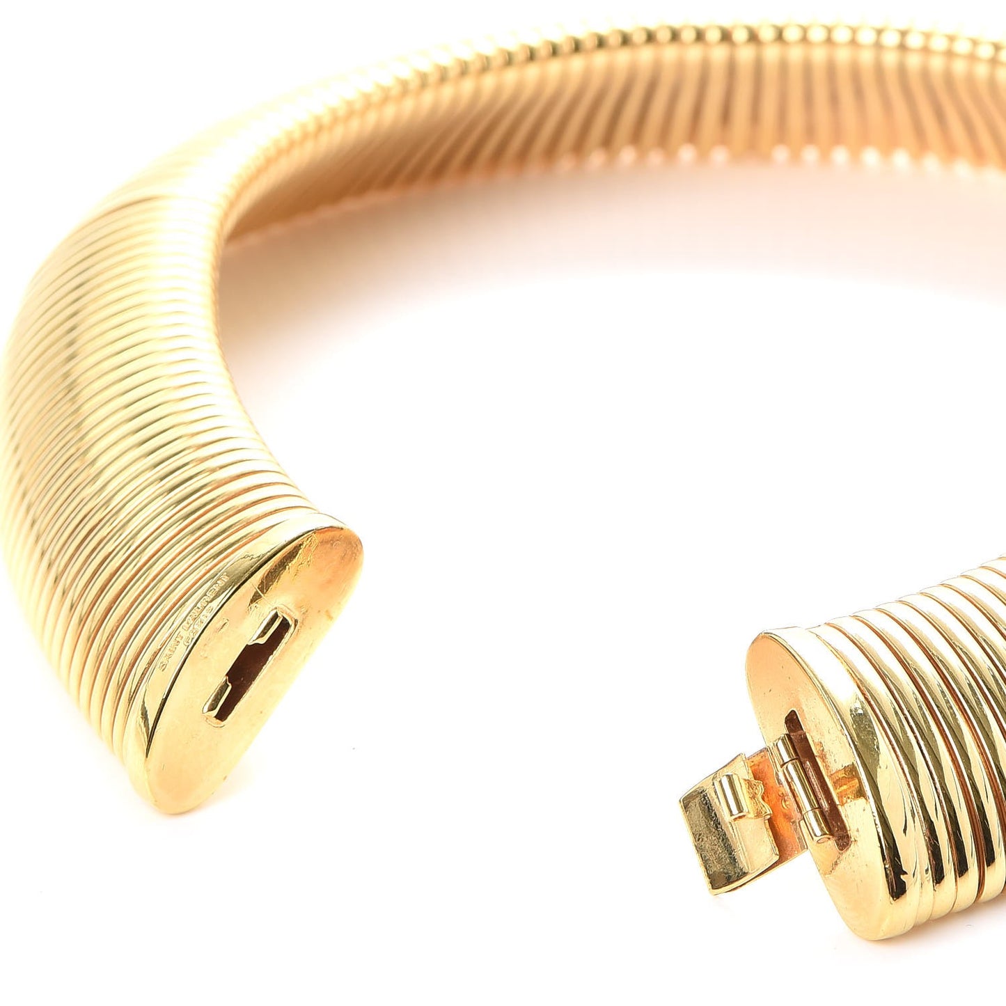 Brass Snake Chain Choker Gold