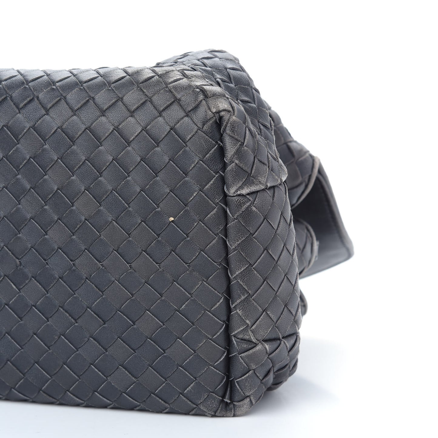 Nappa Intrecciato Convertible Duffel Ferro Gray
