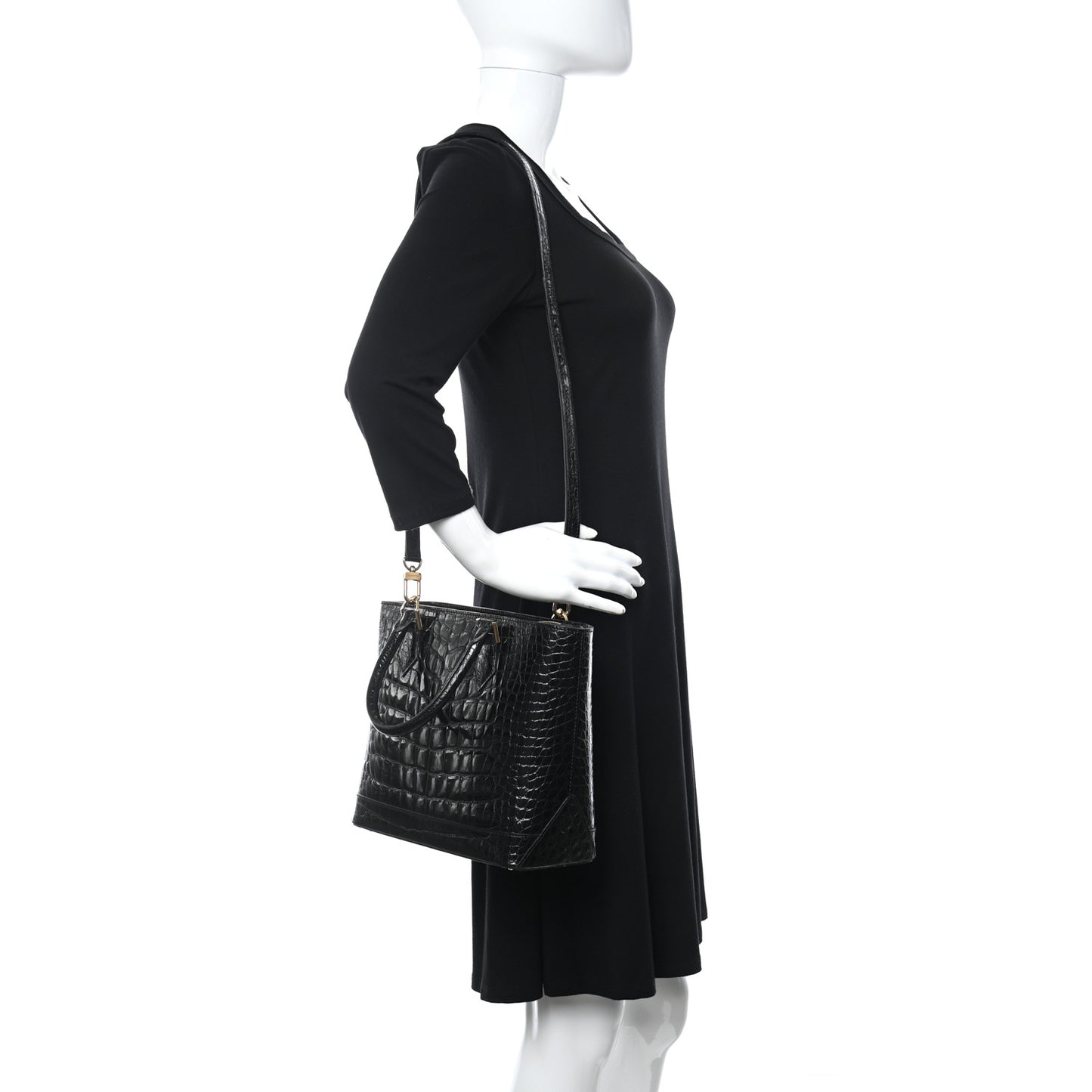 Alligator Tote Black