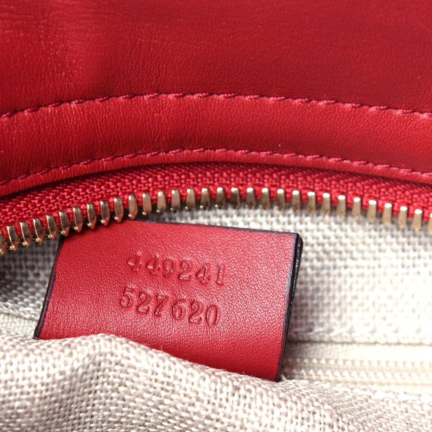 Gucci Microguccissima Small Bree Tote Red 8 of 11